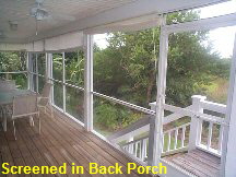 Screened in Back Porch